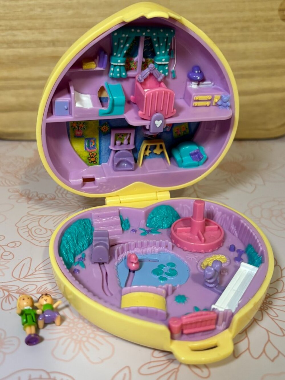 Vintage 1994 Bluebird Polly Pocket Strollin' Baby * INCOMPLETE *